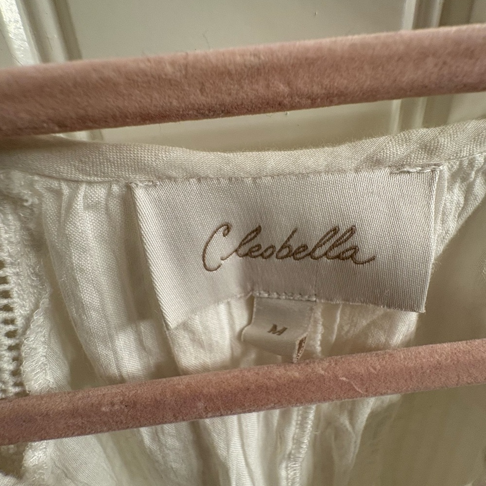 CLEOBELLA alba mini dress in ivory boho chic summer style size M VGUC Swim Cover - Picture 7 of 11